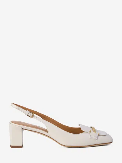 Tod's Slingback Pumps In White