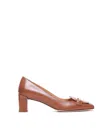 Tod's Leather Pumps In Marrón