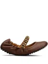 Tod's Dee Ballerina Shoes In Brown
