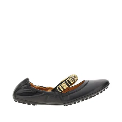 TOD'S 'DEE' NAPPA LEATHER BALLET FLATS