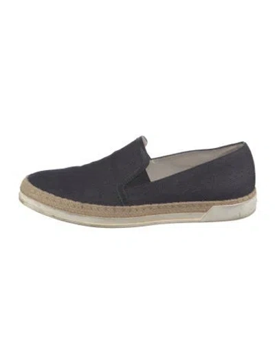 Pre-owned Tod's Denim Espadrille Sneakers