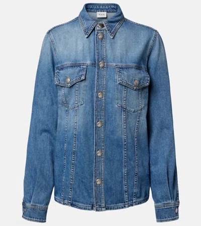 Tod's Denim Shirt In Blue