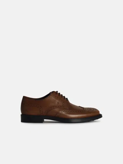 Tod's 'derby' Brown Leather Scarpa