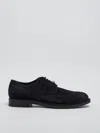 Tod's Derby Bucature Formale Gomma 62c Laced Shoe In Blu