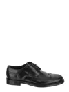 Tod's Oxford Lace-up Brogues In Nero