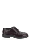 Tod's Leather Brogues In Red