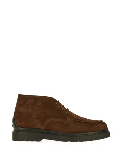Tod's Desert Boots In Suede In Brown