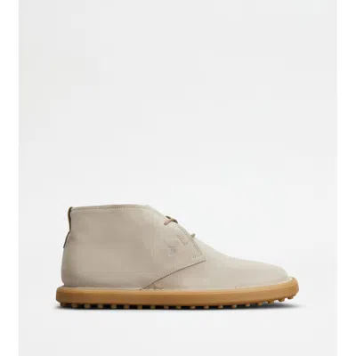Tod's Desert Boots In Suede In Grey