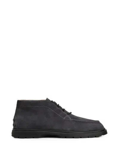 Tod's Desert Boots In Suede In Black