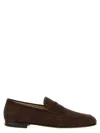 Tod's Almond Toe Suede Penny Strap Loafers In Multi
