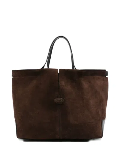 Tod's Di Bag Folio Leather Tote Bag