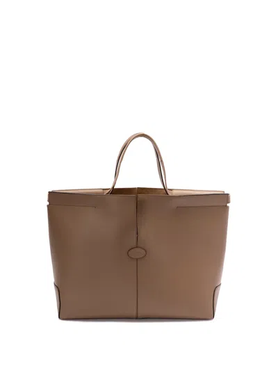 Tod's `di Bag Folio` Medium Bag In Brown