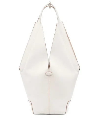 Tod's Di Bag Folio Shoulder Bag In Neutrals