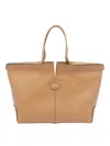 Tod's Tods Di Bag Folio Small-medium Bag In Sand