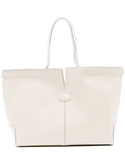 Tod's Di Bag Folio Tote Bag In Neutrals