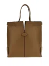 Tod's Di Bag Folio Tote Bag In Neutrals