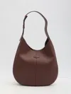 Tod's Small Dbs Hobo Leather Bag In Bordeaux