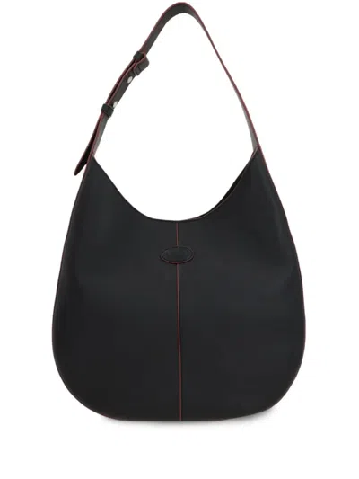 Tod's Di Bag Hobo In Leather Small In Black  