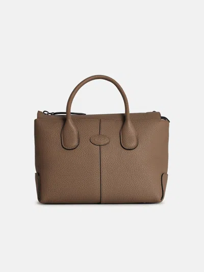Tod's 'di Bag' Small Beige Leather Bag