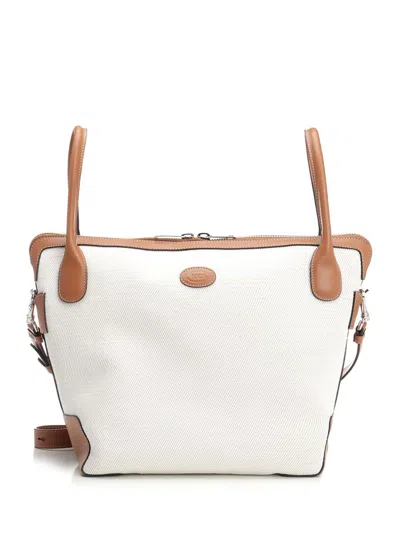 Tod's Di Bag Swing Handbags White