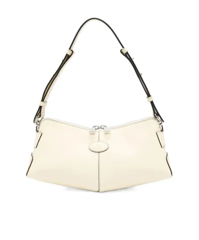 Tod's Di Bag Swing Shoulder Bag In White