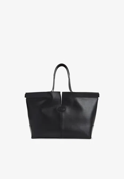 Tod's Di Folio Leather Tote Bag
