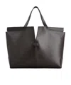 Tod's Medium Leather Handbag With Dual Handles In Black