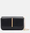 Tod's Di Folio Mini Leather Crossbody Bag In Black