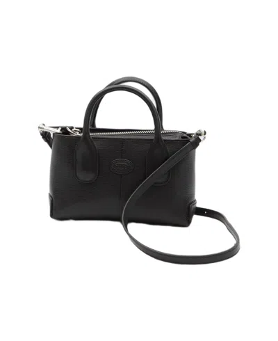 Tod's Di Handbag Mini Leather Handbag In Black