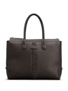 Tod's Di Leather Tote Bag In Brown