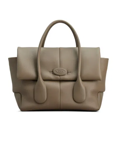 Tod's Di Leather Tote Bag In Multicolor