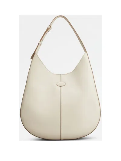 Tod's Di Shoulder Bag In White