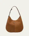 Tod's Di Small Suede Hobo Bag