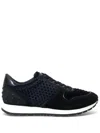 Tod's Dotted-pattern Sneakers In Black