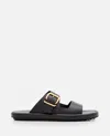 Tod's Double Band Sandal In Black
