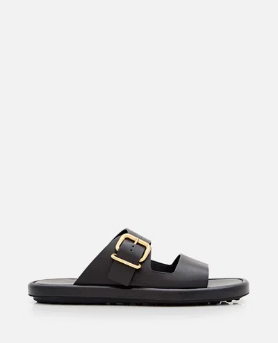 Tod's Double Band Sandal In Black