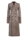 Tod's Trenchcoat Aus Pashmy-veloursleder In Animal Print