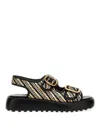 Tod's Leather Sandals In Blanco