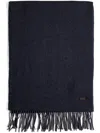 Tod's Double-faced Wool-cashmere Scarf In Blue