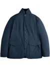 Tod's Double-front Lightweight Jacket In Blue