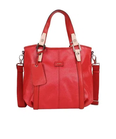 Tod's Double Handle And One Shoulder Bag In Red