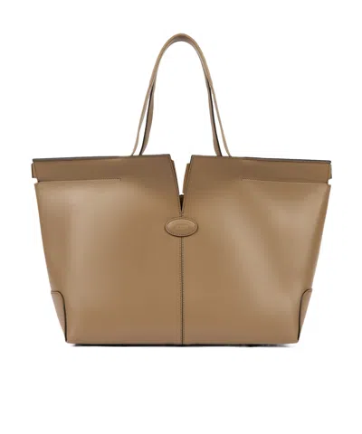 Tod's Double-handle Handbag In Brown