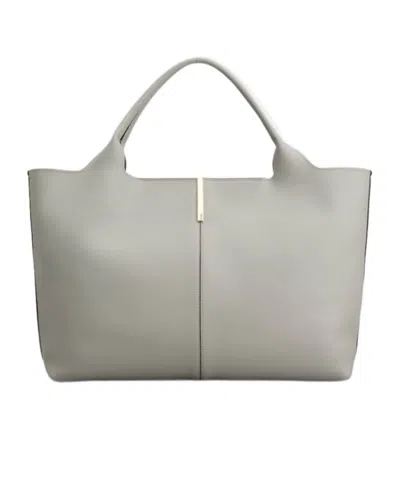 Tod's Double-handle Handbag In Gray