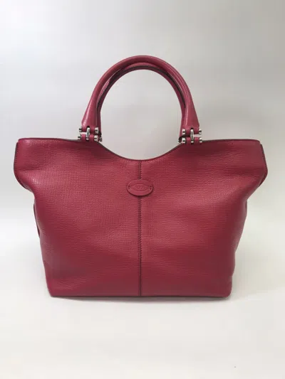 Tod's Double-handle Handbag In Red