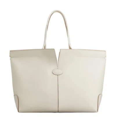 Tod's Double-handle Handbag In White
