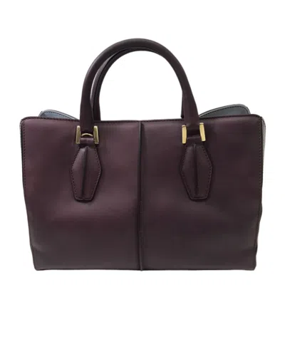 Tod's Double Handle Shoulder Bag In Black
