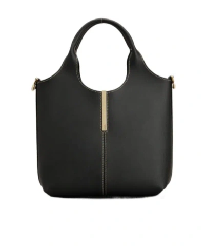 Tod's Double Handle Shoulder Bag In Black