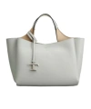 Tod's Double Handle Shoulder Bag In Gray