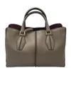 Tod's Double Handle Shoulder Bag In Green
