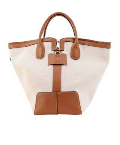 Tod's Double Handle Shoulder Bag In Pink